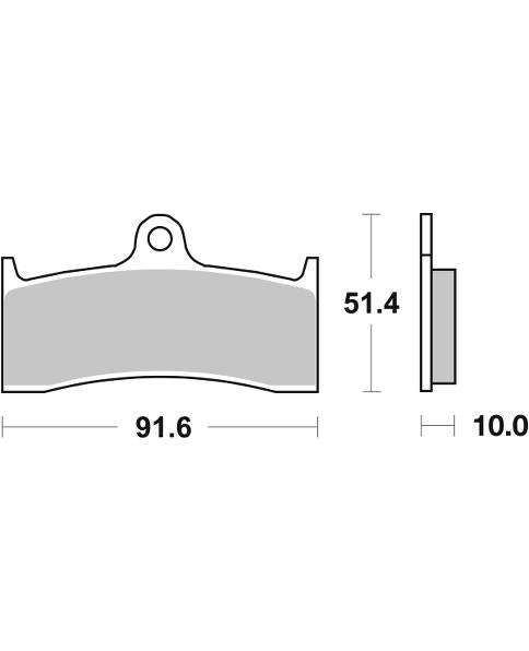 SBS - FA249 Brake Pads | Ceramic | Street | 729HF