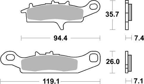 SBS - FA342 Brake Pads | Sintered | Offroad | 801SI
