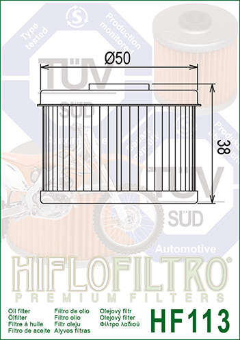 Hiflo - HF113 Oil Filter