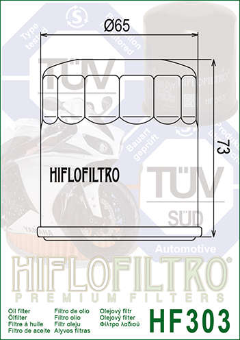 Hiflo - HF303 Oil Filter