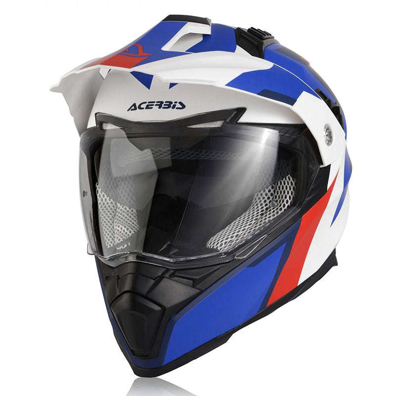 Acerbis | Enduro Flip FS-606 | Dual Sport Helmet | White, Blue & Red