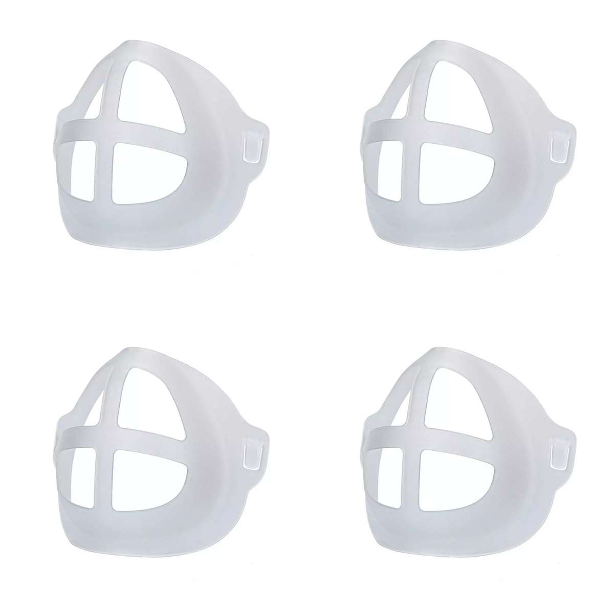 Pack of 4 face brackets for underneath mask