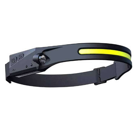 Multi-function LED Rechargeable Head Lamp - Black