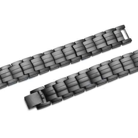 Magnetic Stainless Steel Therapy Bracelet - Black