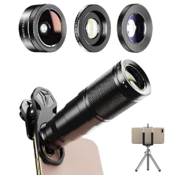 APEXEL Premium Metal Zoom 22 X Telephoto 4 IN 1 Lens Kit