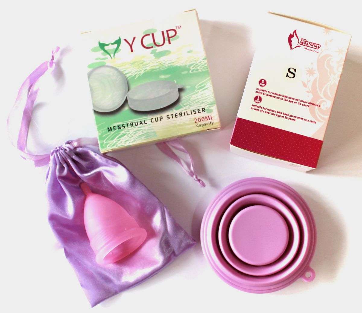 Small Aneer Menstrual Cup PLUS Menstrual Cup Steriliser