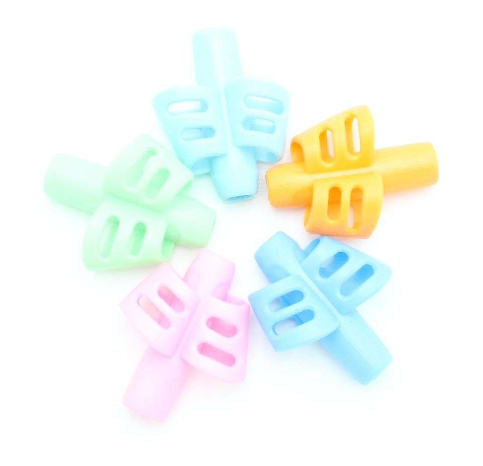 5 Pack Silicon Pen or Pencil Grip - Ergonomic Design, Unisex