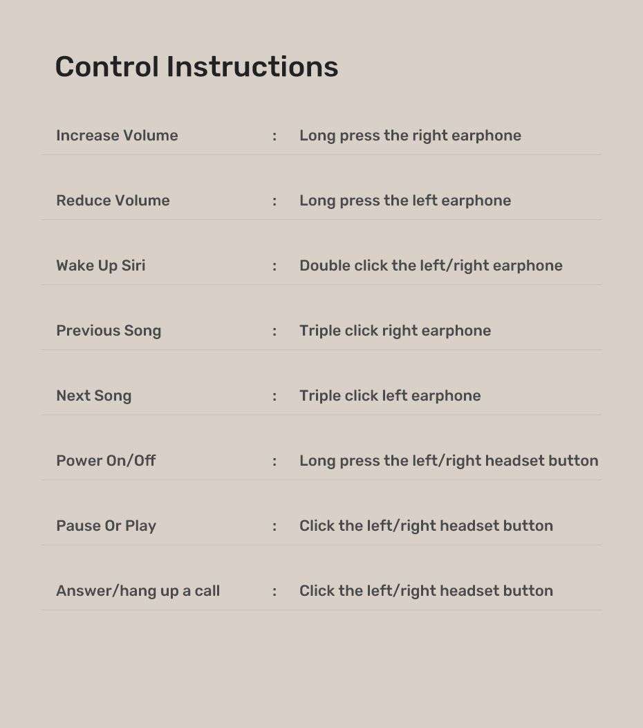 TWS Earphones TOPK T30