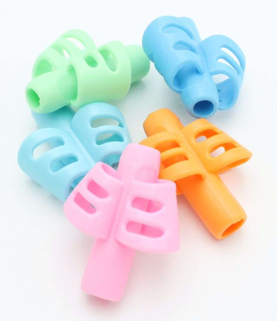 5 Pack Silicon Pen or Pencil Grip - Ergonomic Design, Unisex