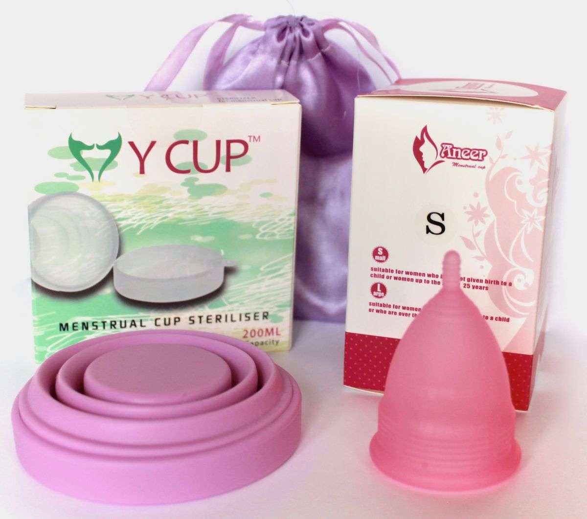 Small Aneer Menstrual Cup PLUS Menstrual Cup Steriliser