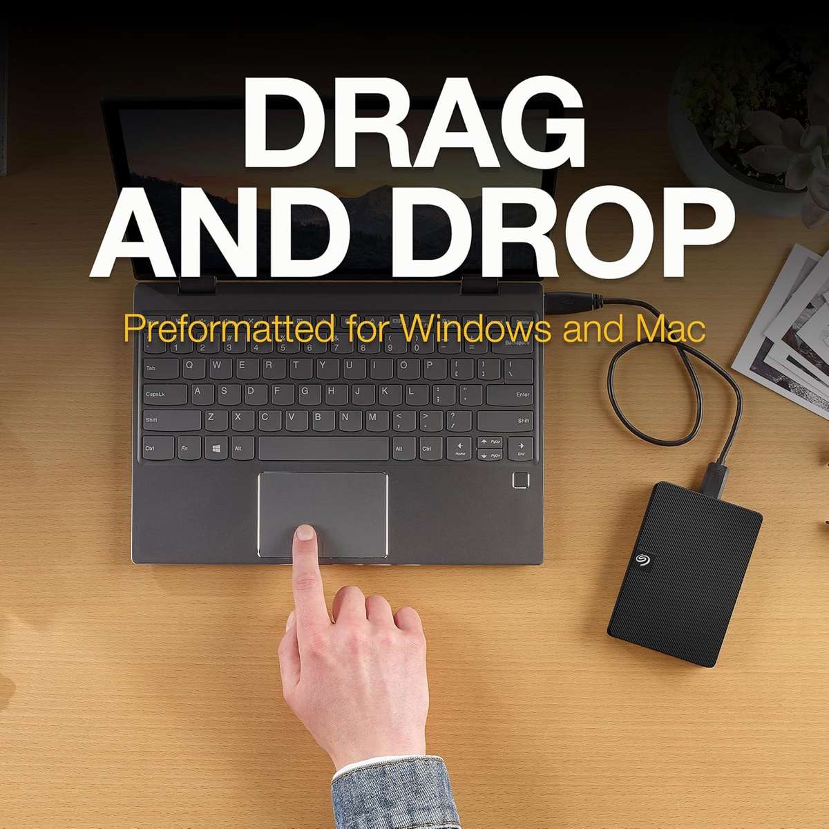 SEAGATE EXPANSION 4TB PORTABLE EXTERNAL HARD DRIVE