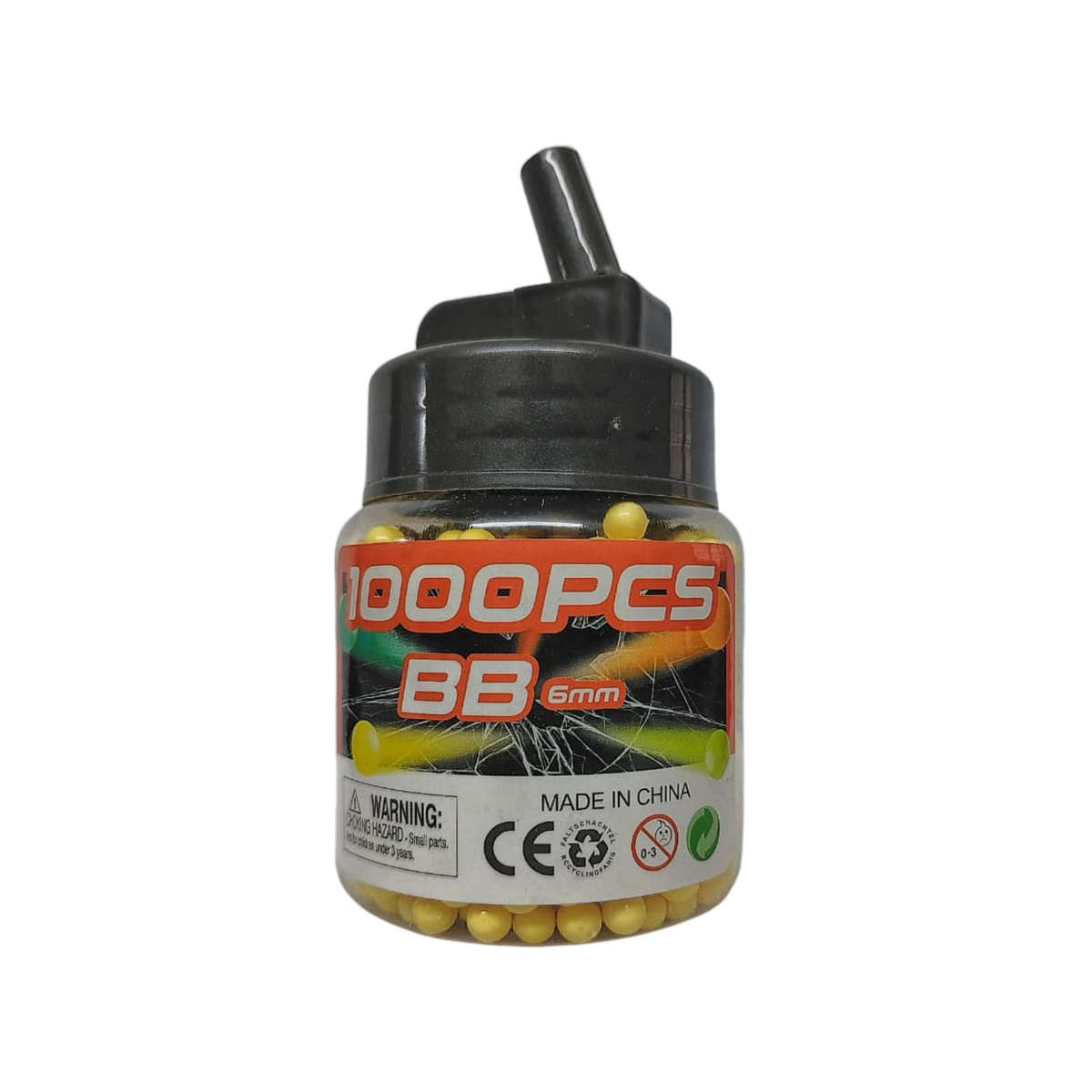 PLASTIC 6MM YELLOW BB'S - 1000'S