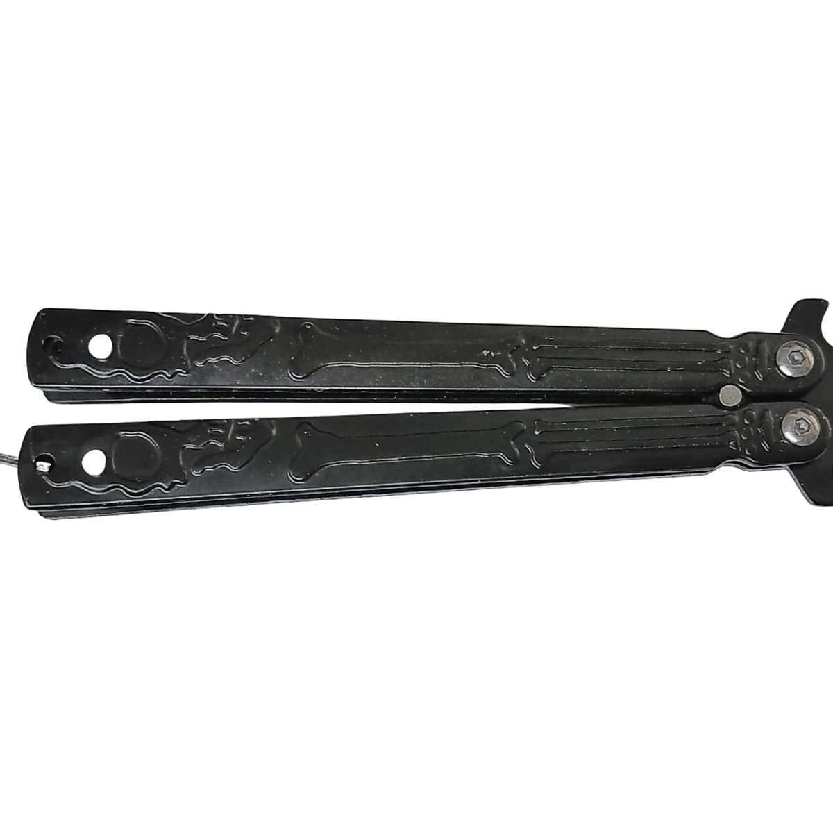 BUTTERFLY KNIFE WITH LATCH LOCK - BLACK