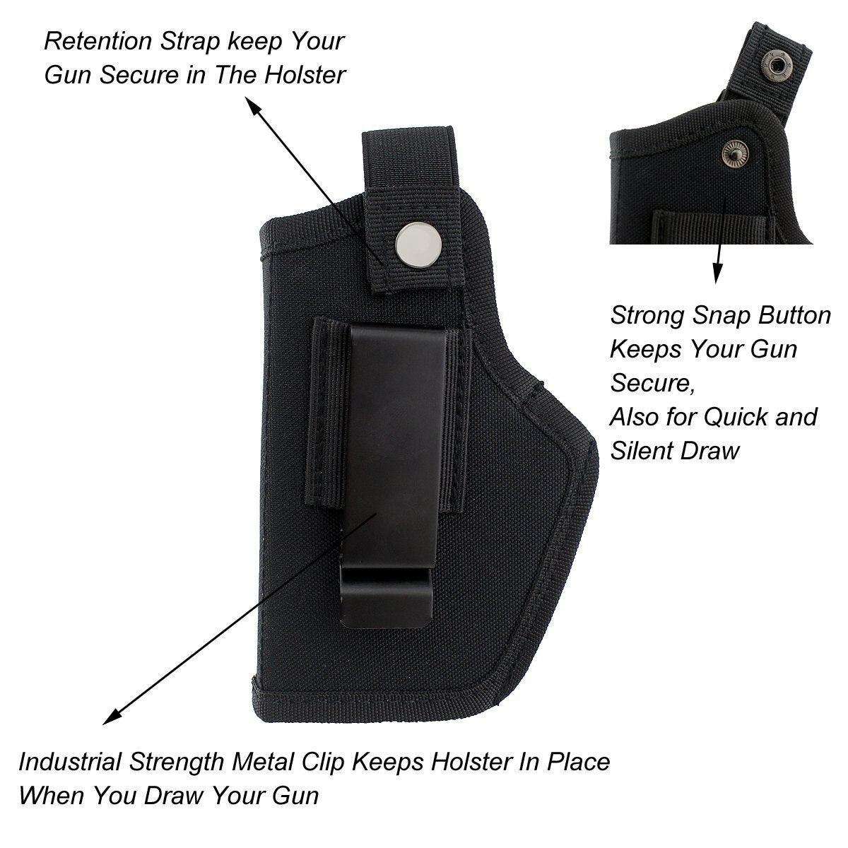 UNBRANDED JD-16 HOLSTER-AMBIDEXTROUS IWB NYLON