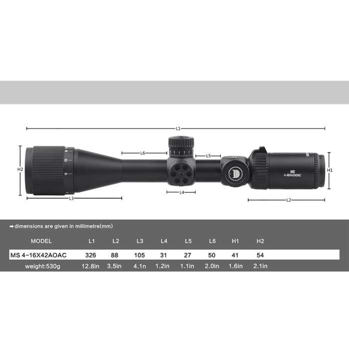 DISCOVERY MS 4-16X42 AOAC SCOPE