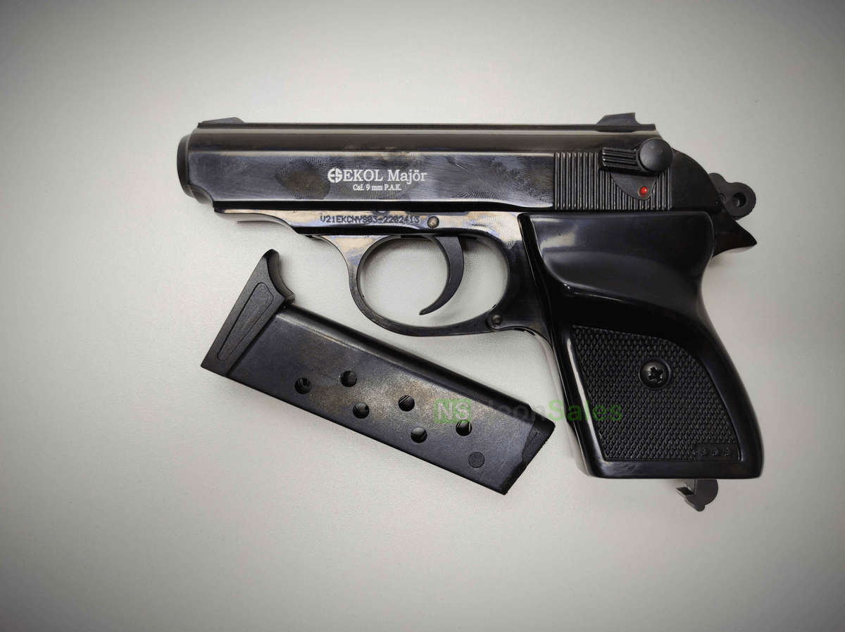 EKOL MAJOR (PM REPLICA) COMPACT BLANK GUN - BLUED