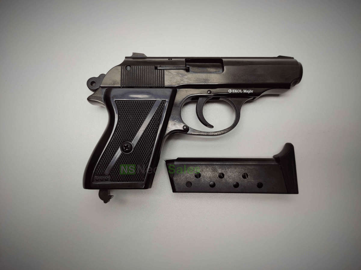 EKOL MAJOR (PM REPLICA) COMPACT BLANK GUN - BLUED