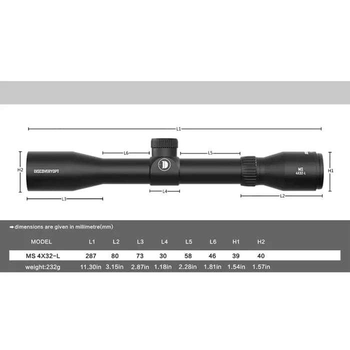 DISCOVERY MS 4X32-L SCOPE