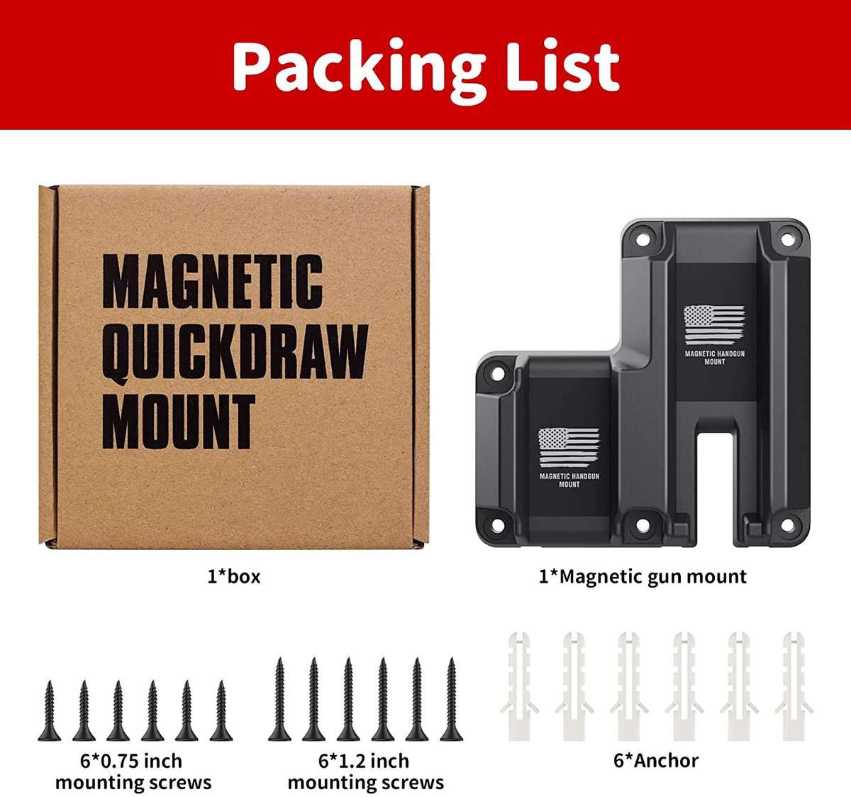 MAGNETIC PISTOL RETAINER /  PUSH-N-COCK BRACKET