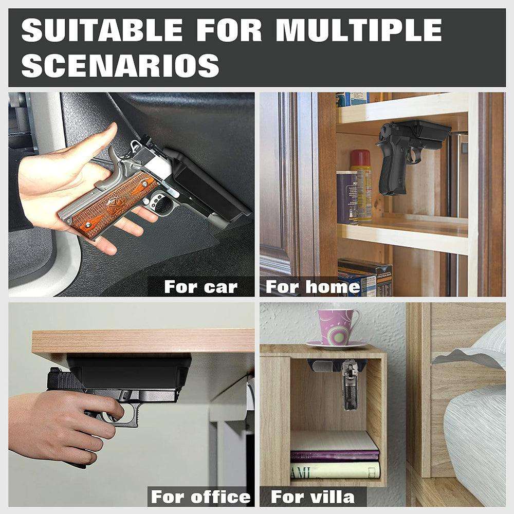 MAGNETIC PISTOL RETAINER /  PUSH-N-COCK BRACKET