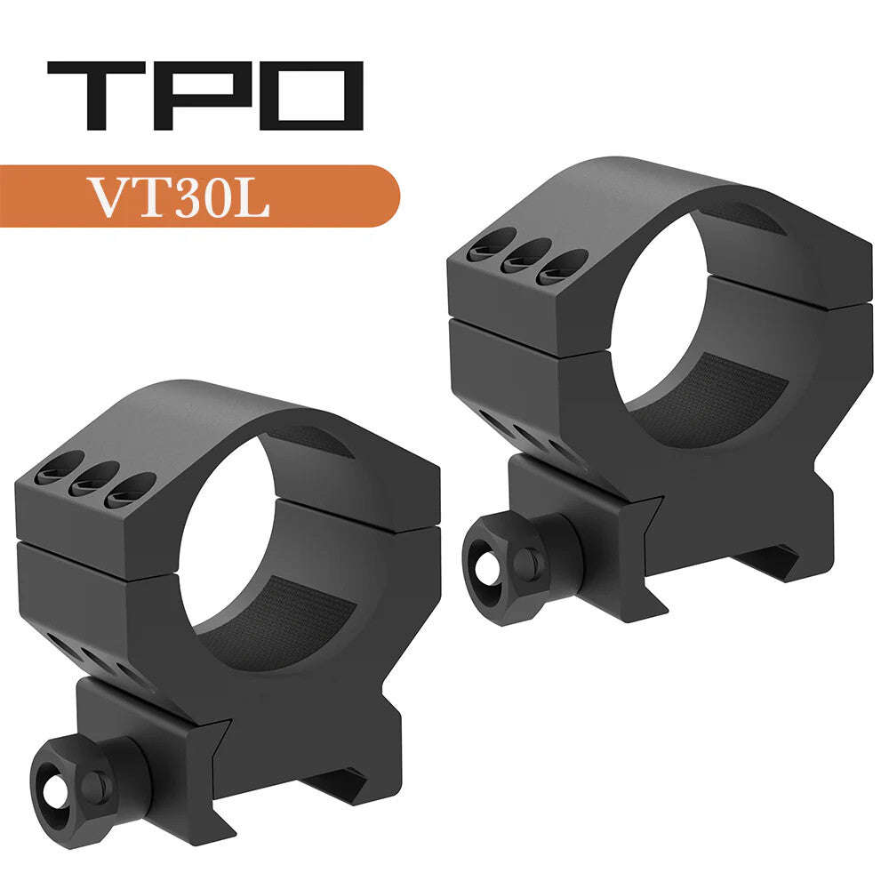 30MM PICATINNY HIGH MOUNT RING SET - 2 PCE