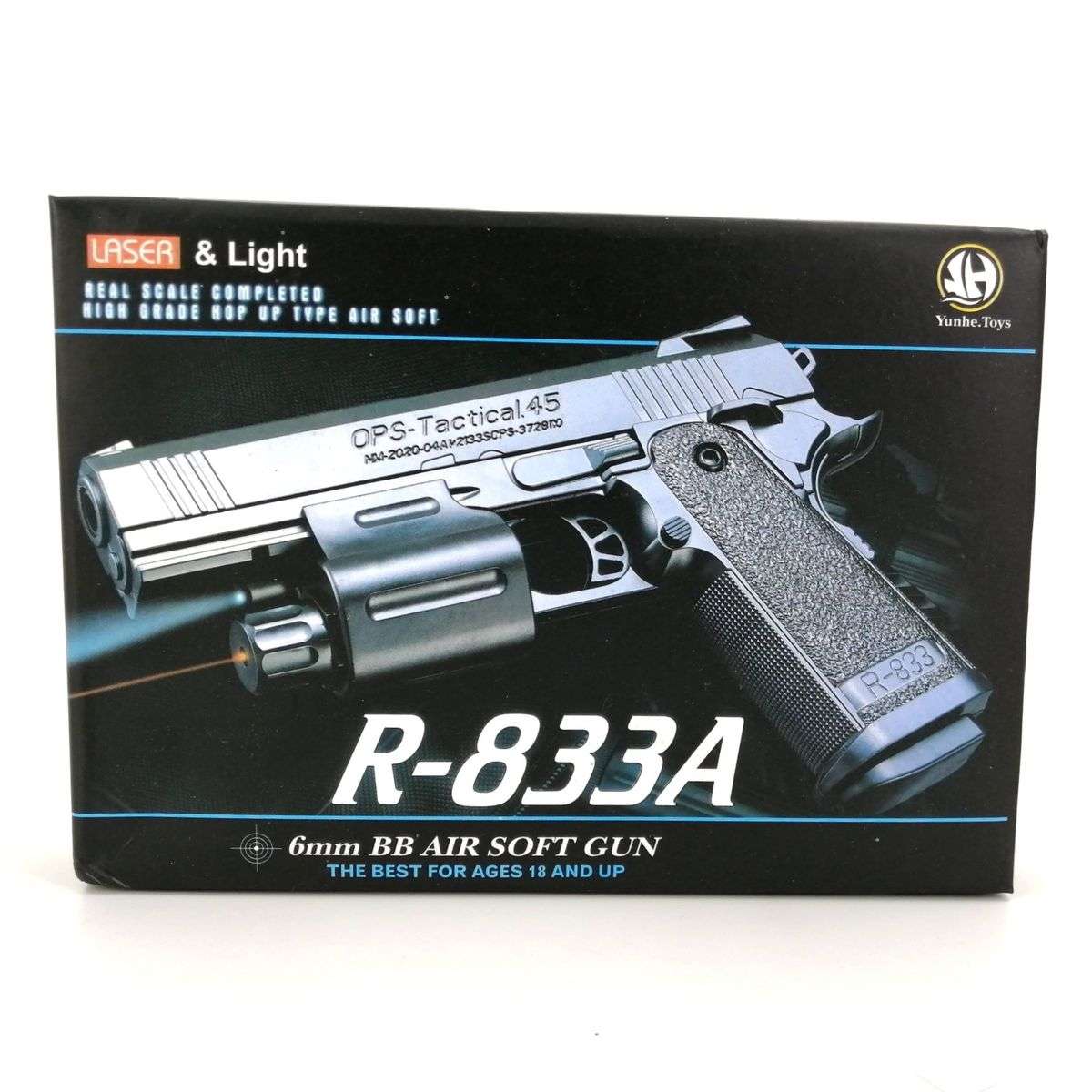 R-833A LASER & LIGHT 6MM AIRSOFT PISTOL