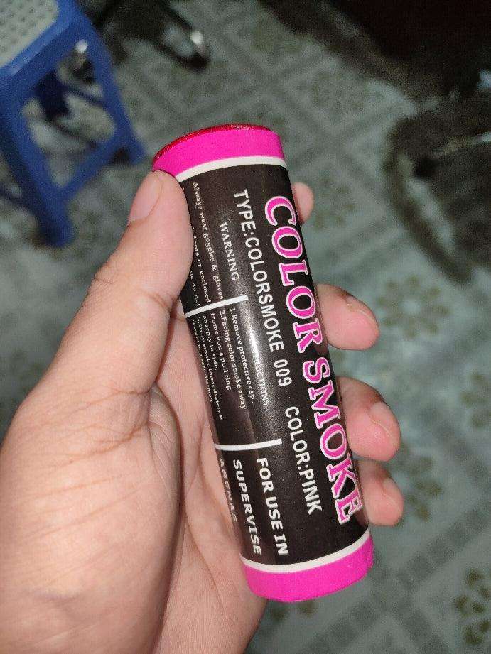 SMOKE GRENADE, SINGLE VENT (WP, 1 MINUTE) - PINK