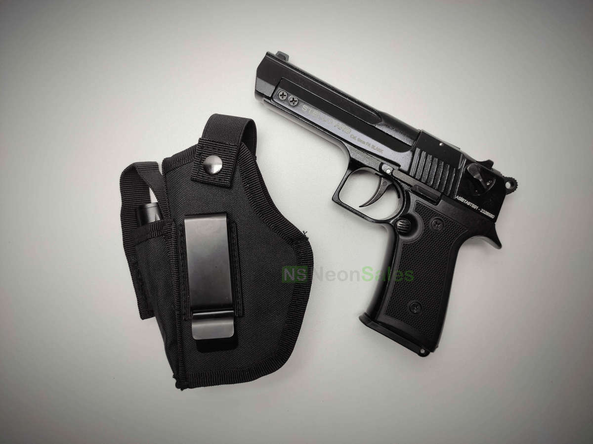 STELLO AR-9 BLANK GUN +10 BLANKS+ HOLSTER+ TEARGAS
