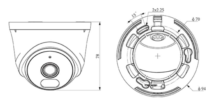 TIANDY AK SERIES 2MP IP DOME CAMERA TC-C320N