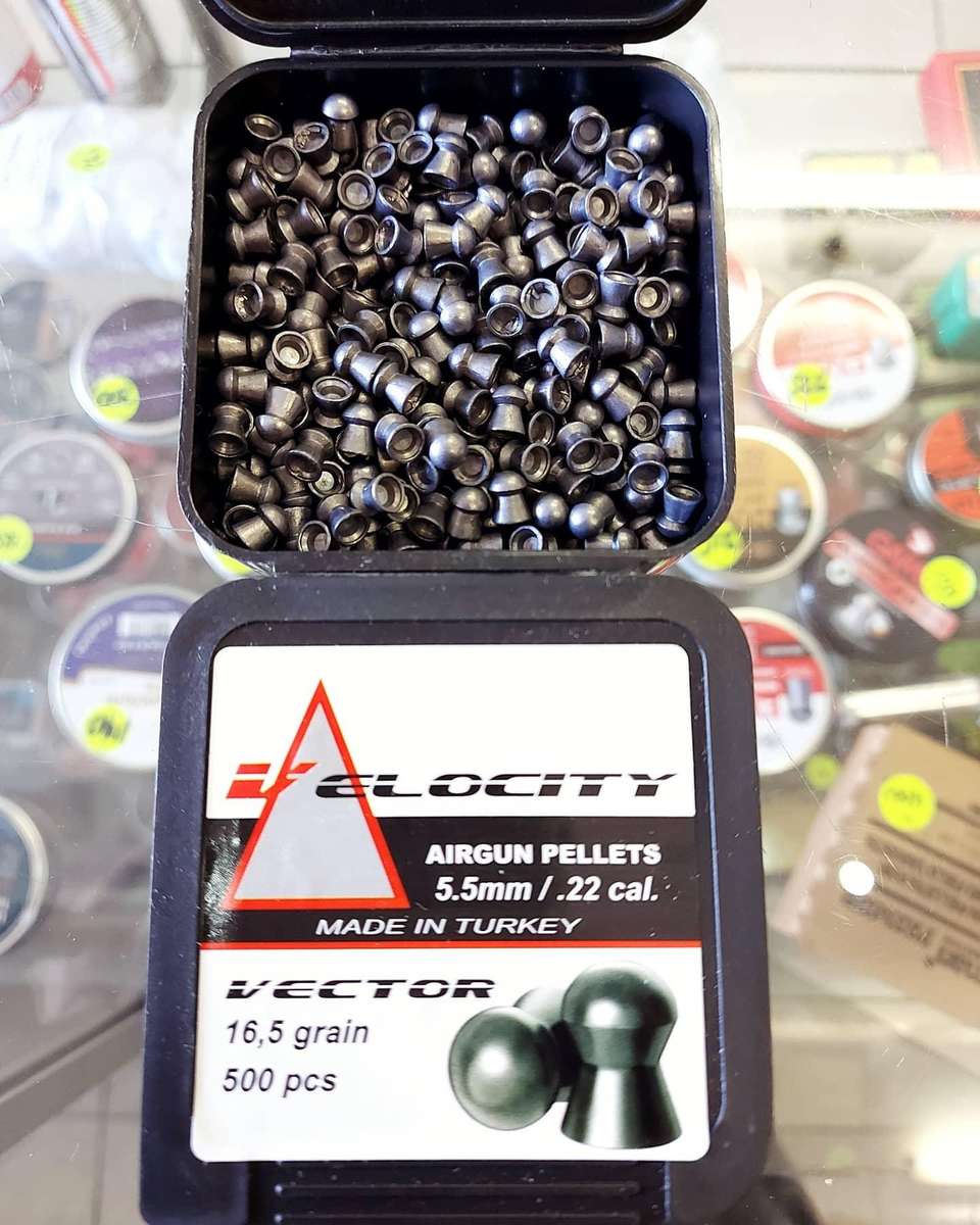 VELOCITY VECTOR .22 CAL (16.5 GR) PELLETS - 500's