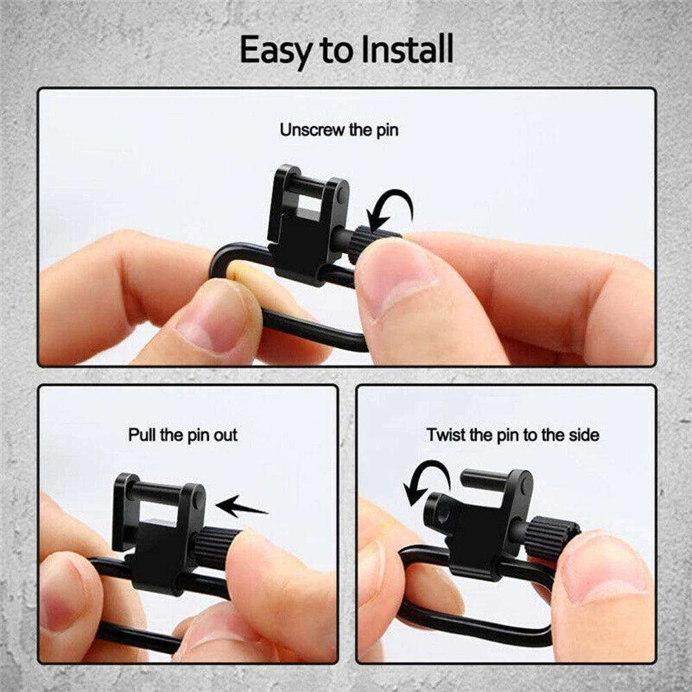 WOODEN & SYNTH RIFLE STOCK SWIVEL STUD SET