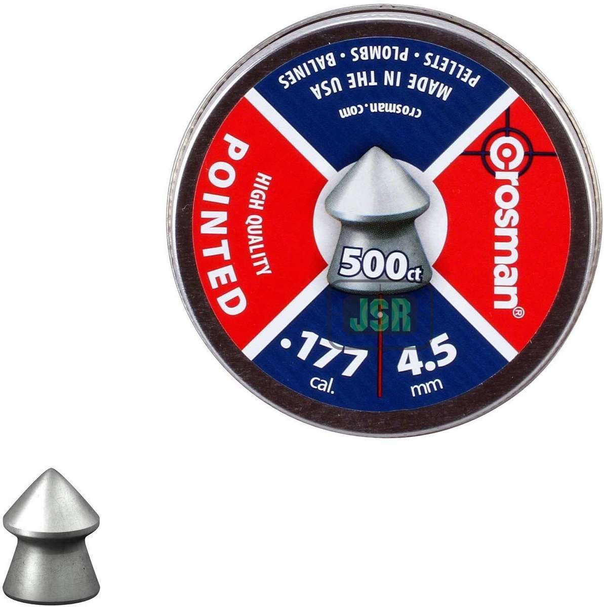 CROSMAN 4.5MM POINTED PELLETS- 500'S