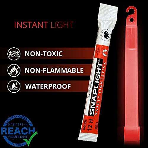 CYALUME SNAPLIGHT 6'' RED SAFETY LIGHT (12 HRS)