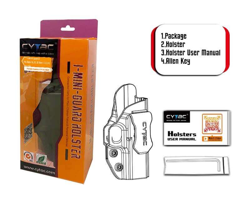 CYTAC I-MINI GUARD G2 - GLOCK 43(X) - CY-IG43G2