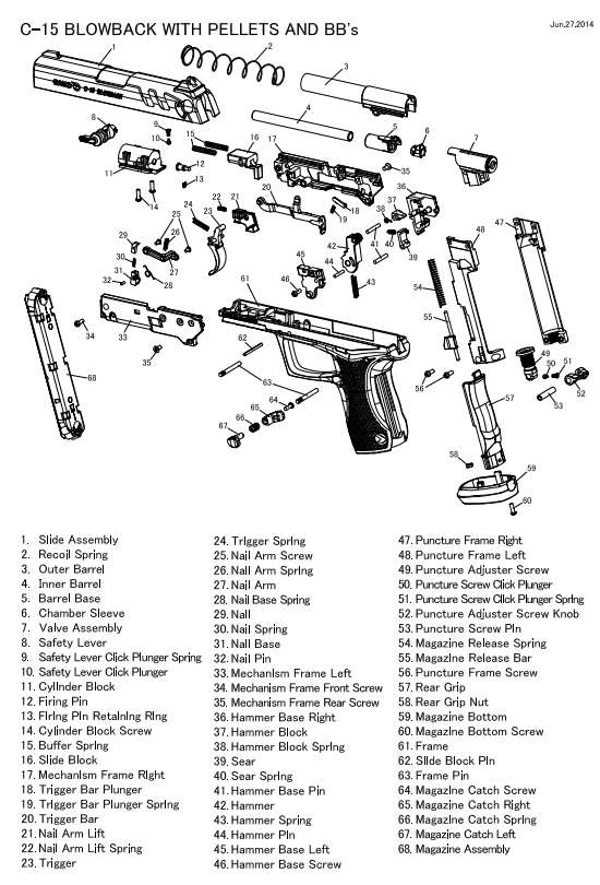 GAMO C15 CO2 PISTOL .177 - DUAL FED