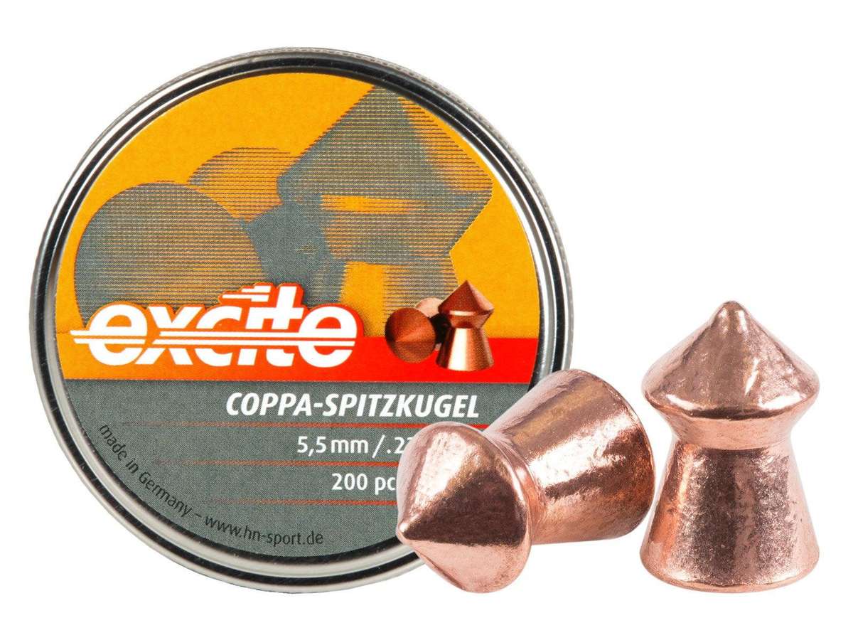 H&N EXCITE COPPA-SPITZKUGEL .22 (16.05GR) - 200'S