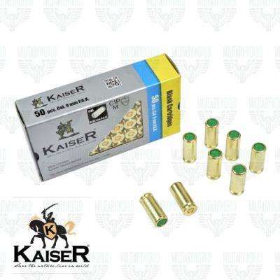 KAISER BLANK CARTRIDGES, 9X22MM P.A.K - 1's