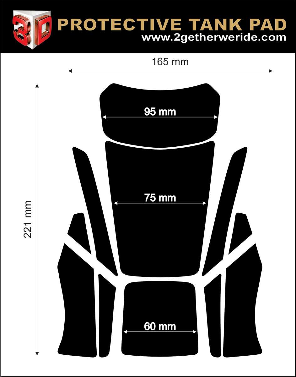 BMW  R 1250 RS Tank Pads  | BMW Motor Cycle Tank Protector