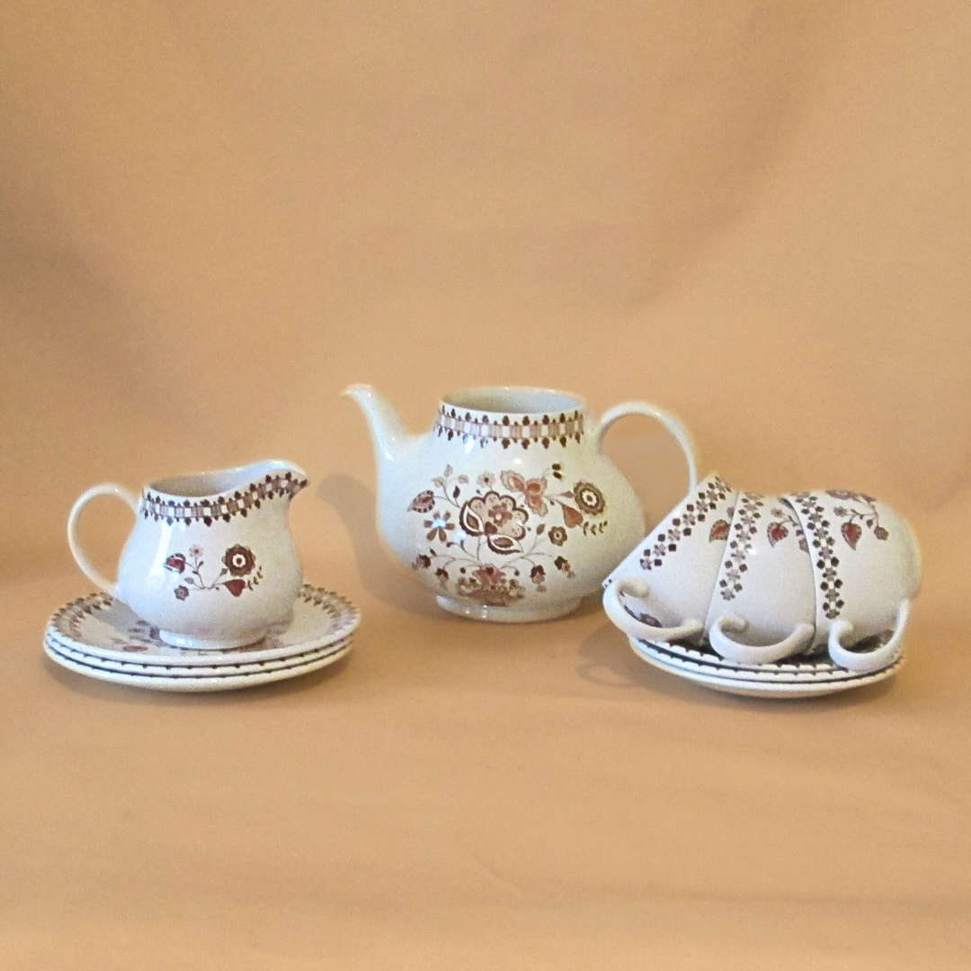 Staffordshire Old Granite Johnson Bros Jamestown Tea Set