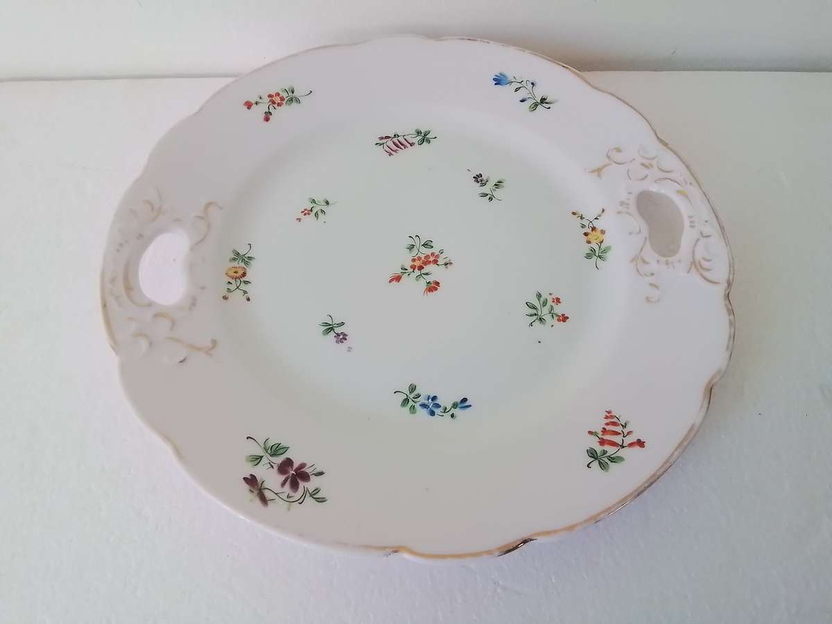 Beautiful Vintage Porcelain Cake Plate