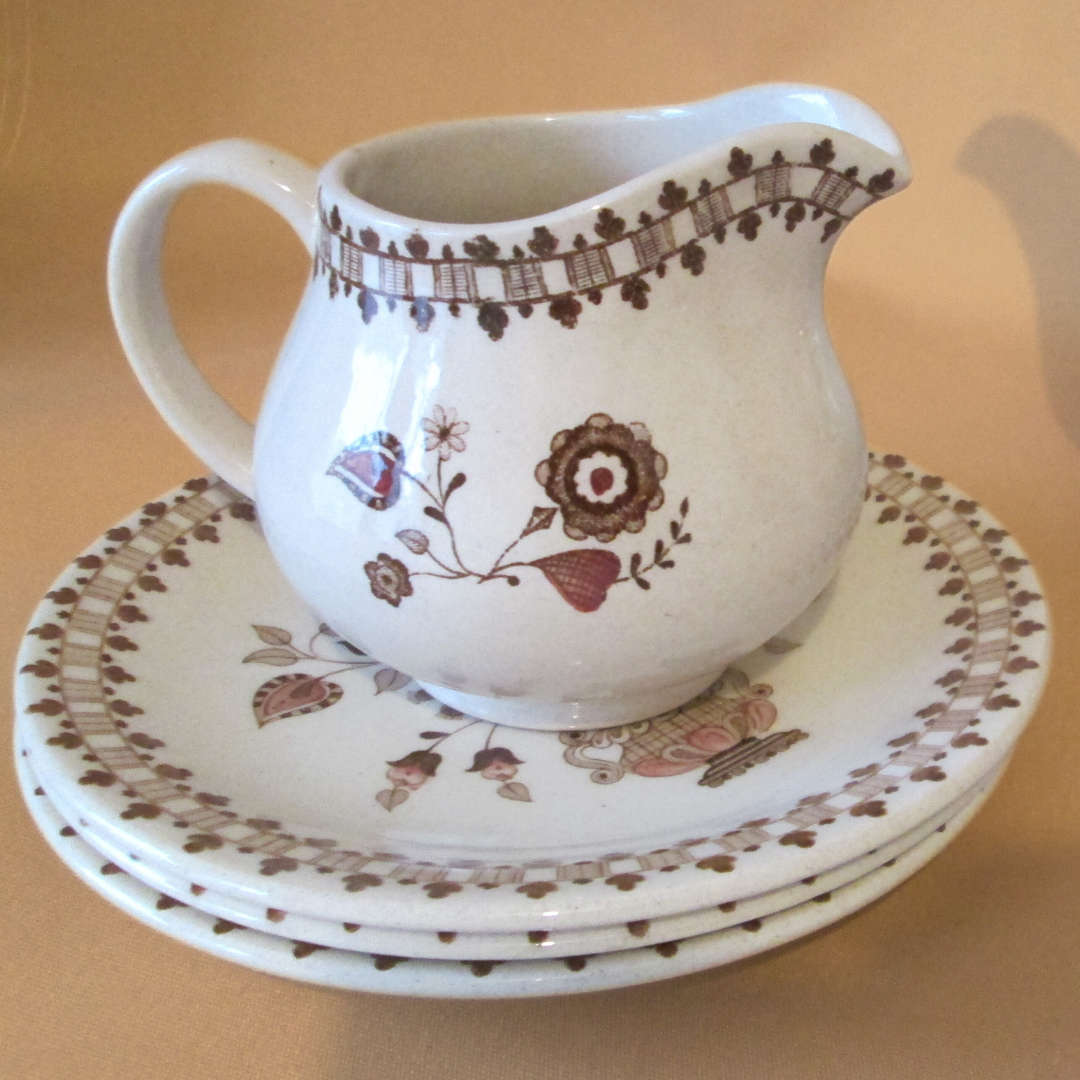 Staffordshire Old Granite Johnson Bros Jamestown Tea Set