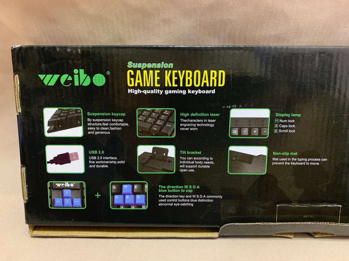 Weibo Suspension KeyBoard - Gaming (New Item)