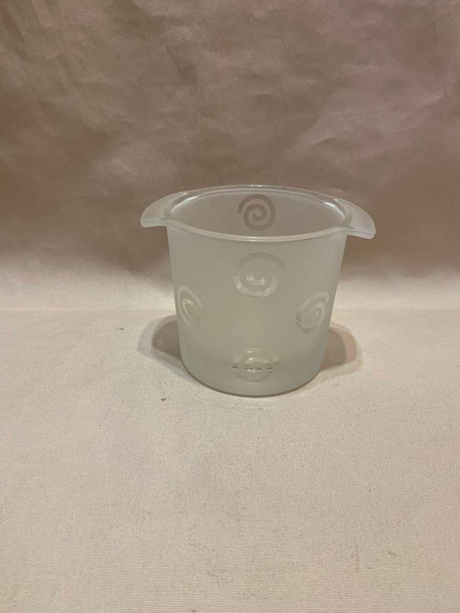 Sandblasted Glass Ice Bucket 1.5lt