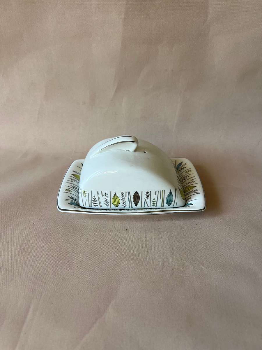Alfred Meakin Glo White Butter Dish