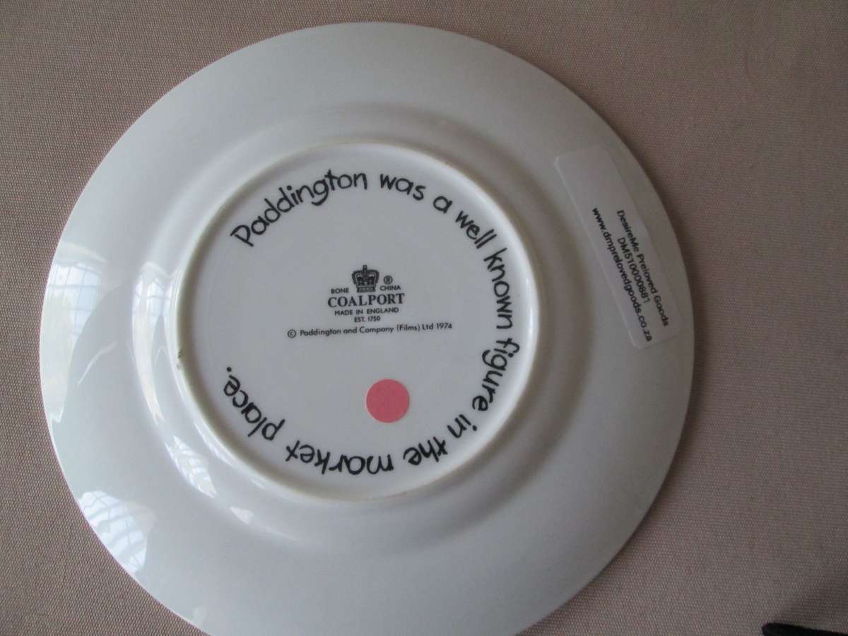 Coalport Paddington Bear Plate 16cm