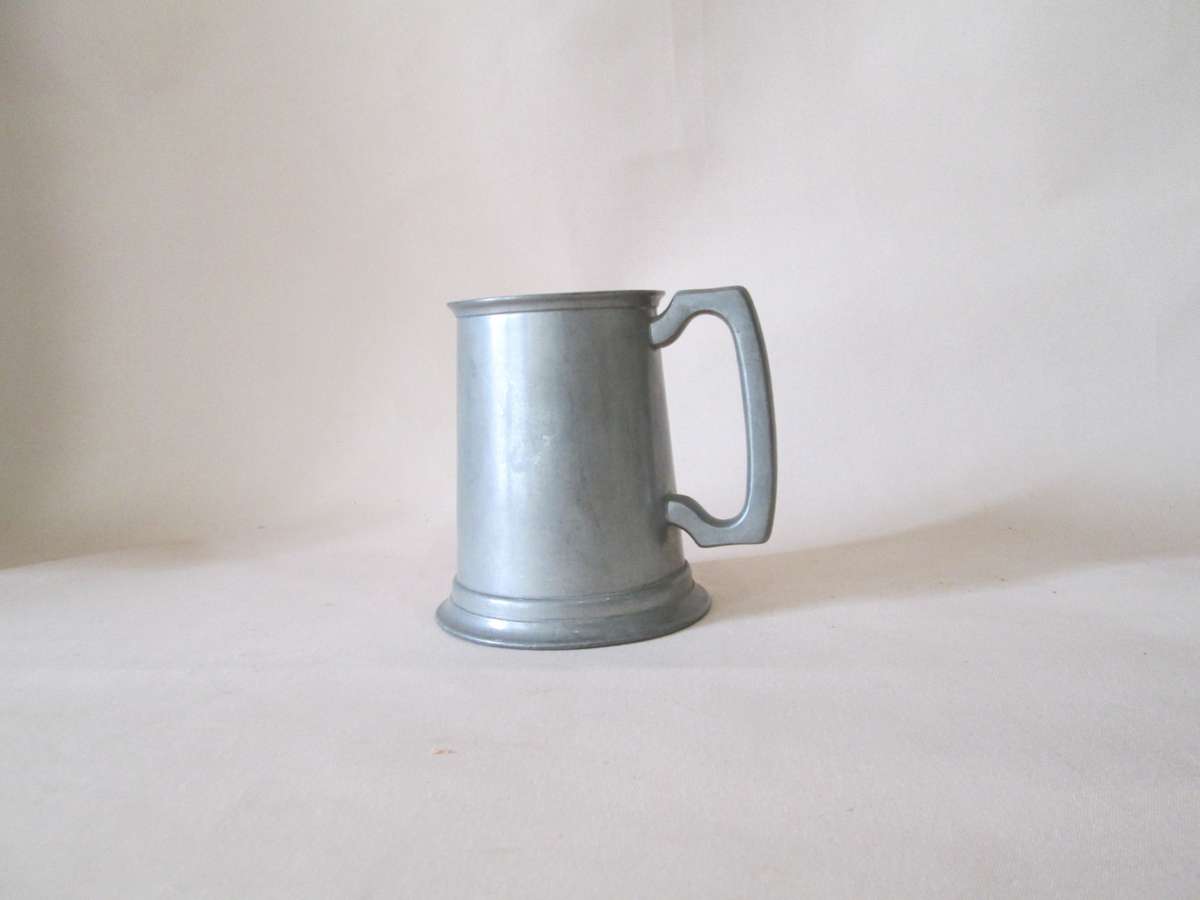 450ml Pewter Mug with clear Base Bottom