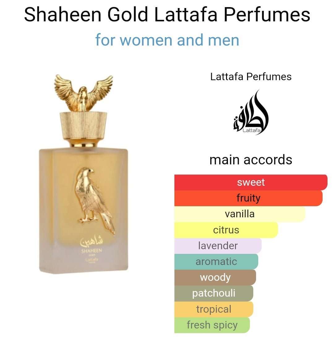 Shaheen Gold Lattafa Perfumes
