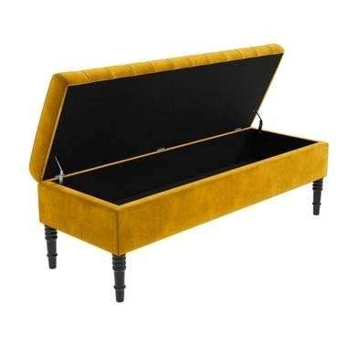 Safi Panel Top Ottoman Storage Bench