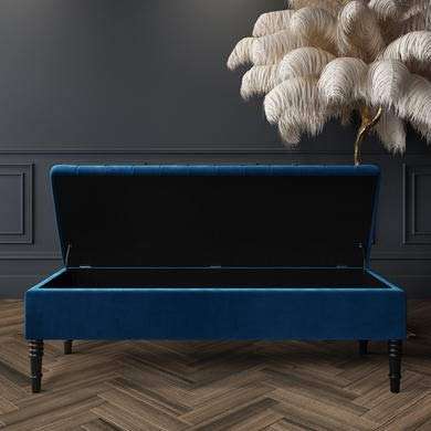 Safi Panel Top Ottoman Storage Bench