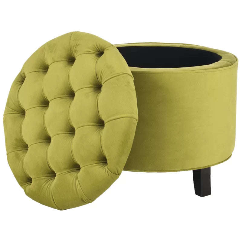Althea Round Storage Ottoman